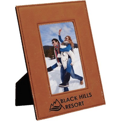 4" x 6" Rawhide Leatherette Photo Frame