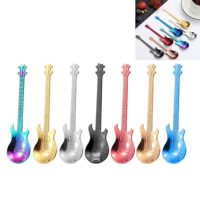 Guitar Coffee Bars Stir Spoon