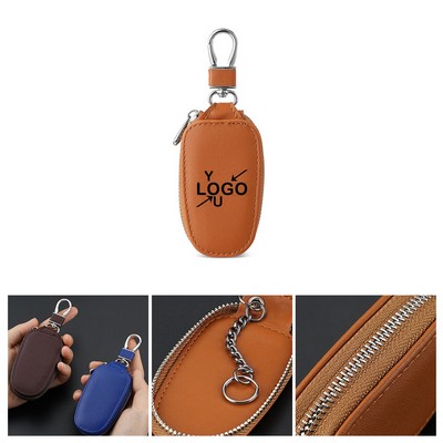 Genuine Leather Keychain Wallet