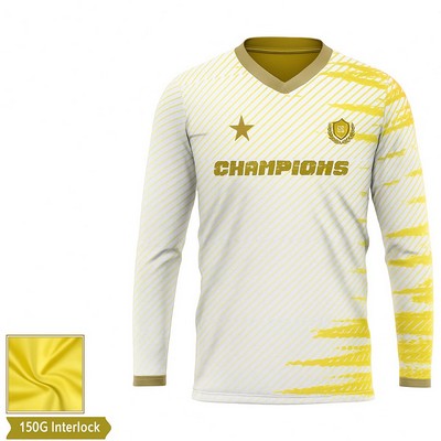 Long Sleeve Soccer Jersey Sublimation-150G (Unisex)