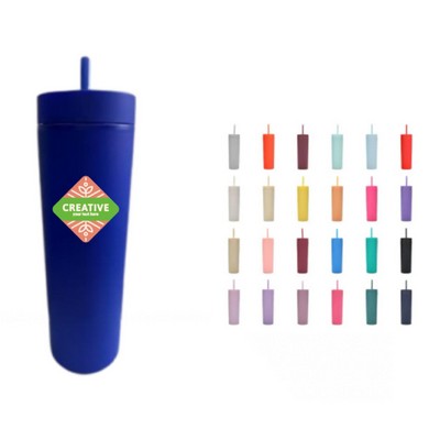 Full Color 16oz Tumbler with Straw