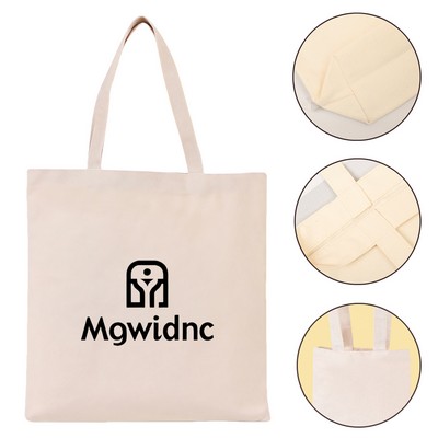 Eco-Friendly Reusable Canvas Tote Bag, Large 16cmx18cm Cotton Shopping Bag