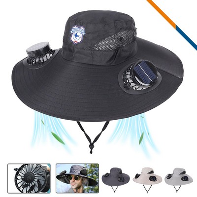 Armor Solar Double Fan Bucket Hat With String