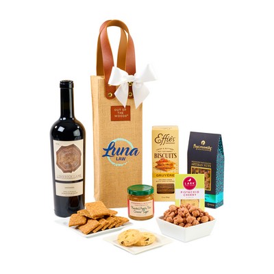 Limerick Lane Cellars Wine Enthusiast Tote & Gourmet Gift Set - Natural