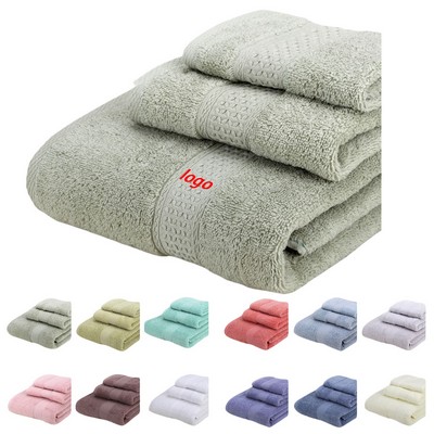 Soft Absorbent Plain Cotton Bath Towel for Home Spa