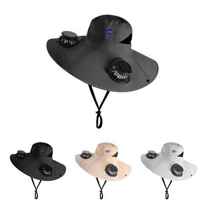 Bucket Hat With a Fan