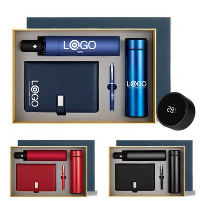 Water Bottle Notebook Pen Umbrella Business Souvenir Set