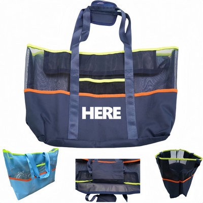 Large Mesh Beach Tote Bag