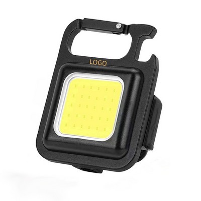 Bottle opener keychain small flashlight with 4 modes