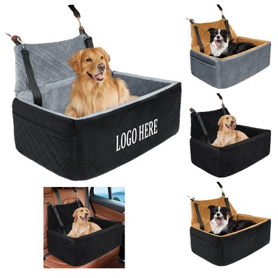 Machine-Washable Dog Car Seat Protector & Travel Bed
