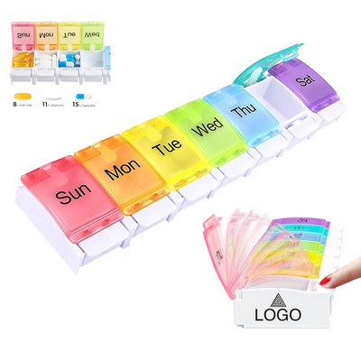 Travel 7 Day Pill Box Case