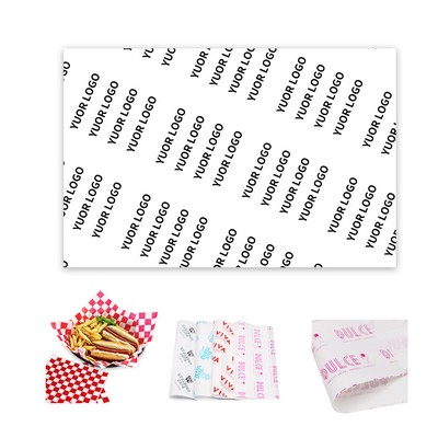 12" Food Grade Custom Wrap Paper Sheets