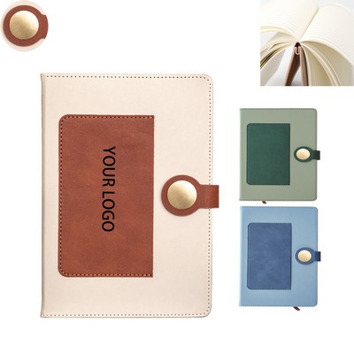 Executive Leather-Bound Business Notebook