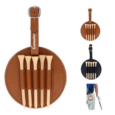 PU Leather Golf Tee Holder