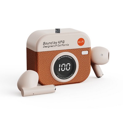 Retro Camera Style Earphone