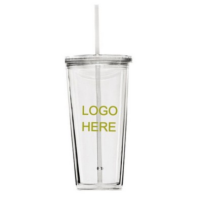 24 oz. Big Buddy Double Wall Tumbler w/ Straw