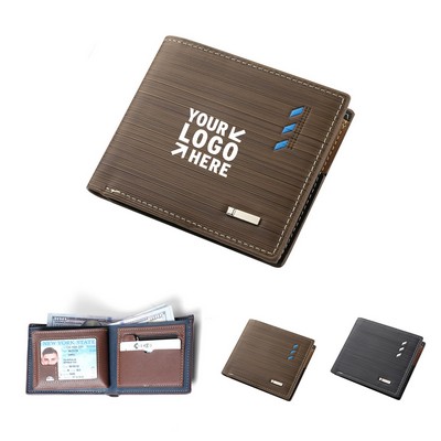 Vintage PU Short Wallet Card Holder