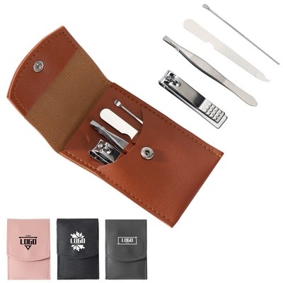 Clippers 4 Pieces Manicure Set W/ PU Case