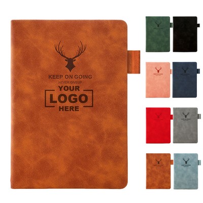 Stylish Minimalist A5 PU Leather Notebook