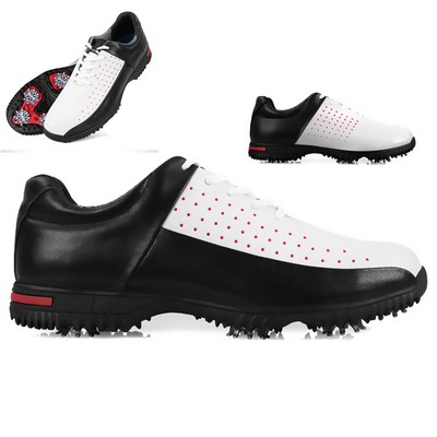 Water-Resistant Golf Footwear with Detachable Cleats