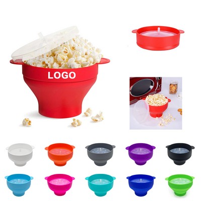 Collapsible Silicone Microwave Popcorn Bowl