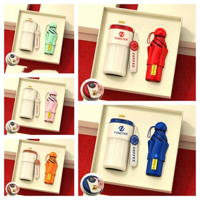 Customized Insulated Tumbler & Umbrella Gift Box For Clients and Employees
