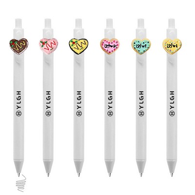 Click Activated Pen With Heart Cake