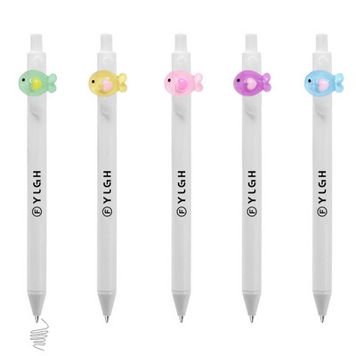 Click Activated Pen With Heart Fish