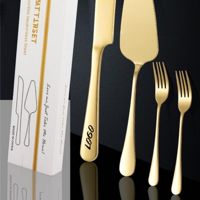 Wholesale Personalized Cake Knife and Server Set