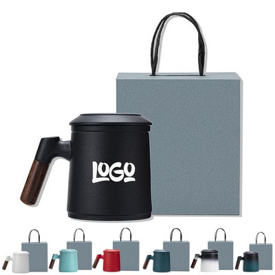 12 Oz Ceramic Tea Infuser Mug