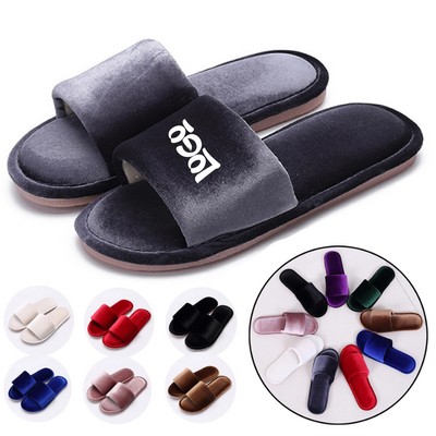 Velvet Non-Slip Indoor Slippers