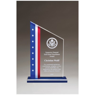 Patriot Zenith Acrylic Award, 10.75"H