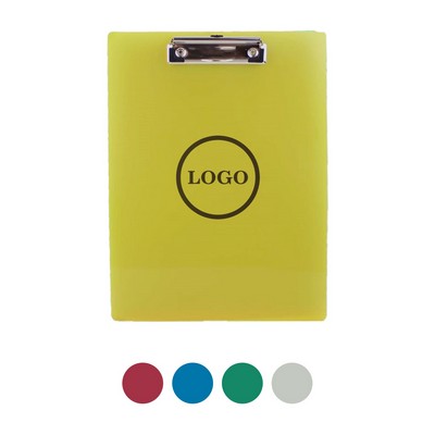 Clear A4 Plastic Clipboard with Secure Clip Writing Board for Office, School & Document Organization