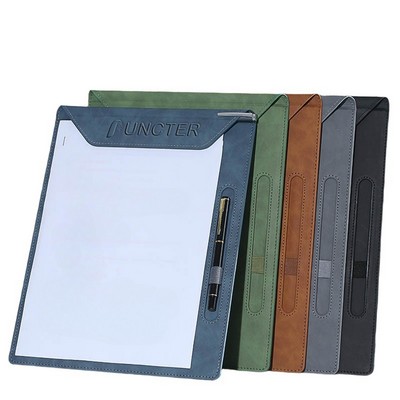A4 PU Magnetic Writing Board W/ Pen Holder