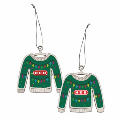 Ugly Sweater Christmas Holiday Ornament (2-Sided)