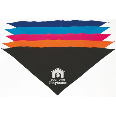 Personalized Large Purple Triangle Pet Bandana