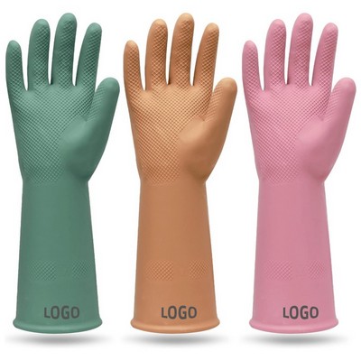 Extra Thick Gray Kitchen Cleaning Gloves for Dishwashing and Household Use