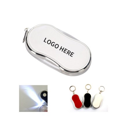 LED Peanut-Shaped Keychain
