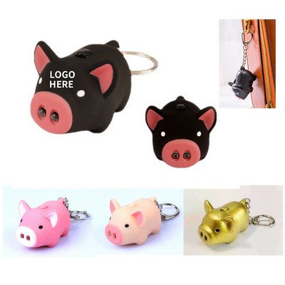 Piggy LED & Sound Keychain