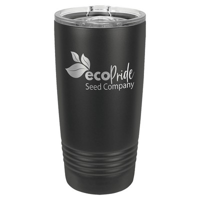 Polar Camel 20 oz. Full Black Ringneck Tumbler with Slider Lid