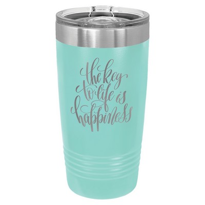 Polar Camel 20 oz. Teal Ringneck Tumbler with Slider Lid