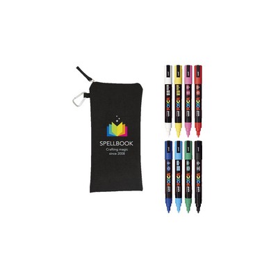 POSCA 8 Piece Basic Marker Set with Bag - Medium