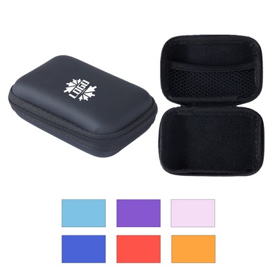 Portable EVA Zipper Earbud & Accessory Storage Case