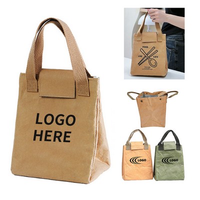 Insulated Paper Lunch Tote