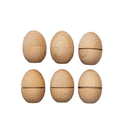 Unpainted Wooden Fake Eggs, Faux Eggs for Easter DIY, Crafts and Easter Decorations,