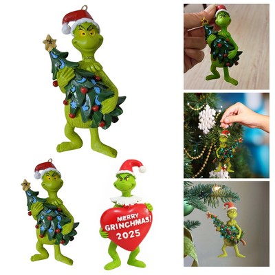 Holiday Grinch Green Creature Figurine