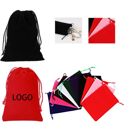 Drawstring Flannel Storage Bag