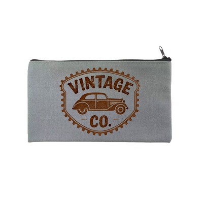 Canvas zipper pencil case