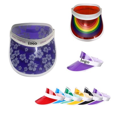 Full Print UV Protection PVC Visor Sun Hat