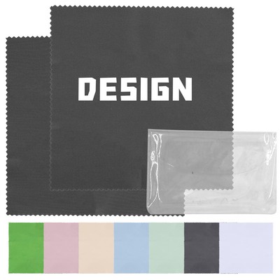 Full-Color Microfiber Cleaning Cloth with PVC Case